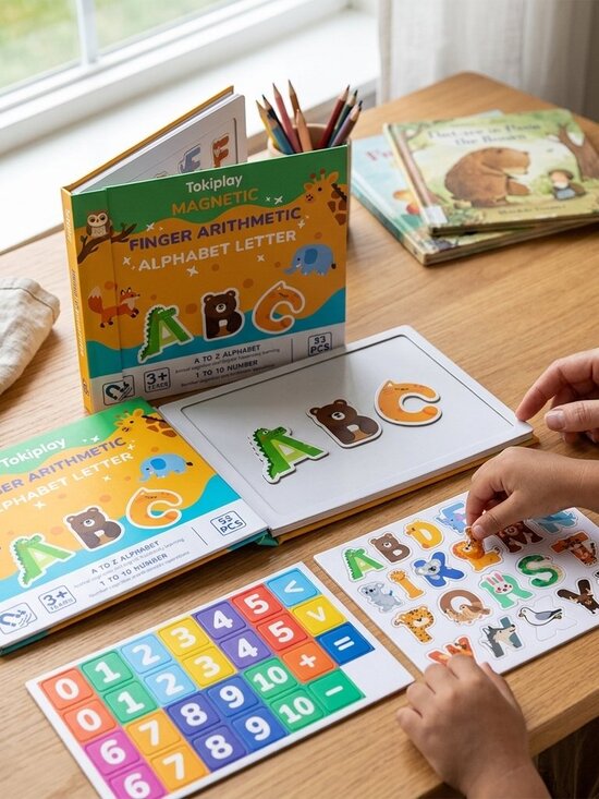 Other - Magnetic Alphabet & Math Set, 53pc Montessori Learning Toy